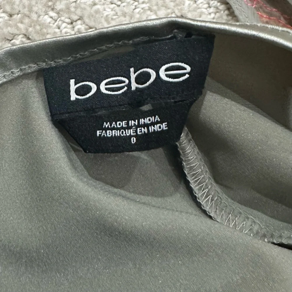 Bebe Geometric Patterned Sequined Slip Dress - Picture 11 of 15
